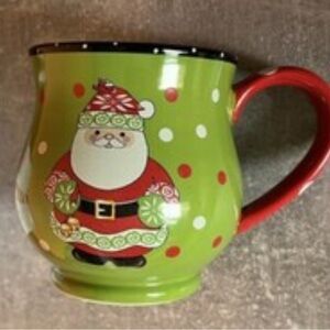 Temptations by Tara Santa Clause Winter Whimsey Christmas Mug Cup 14 0z Holiday